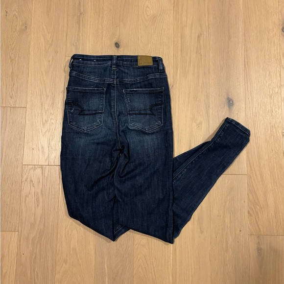 American Eagle Outfitters Women's Deep Indigo Skinny Jeans - Picture 3 of 3